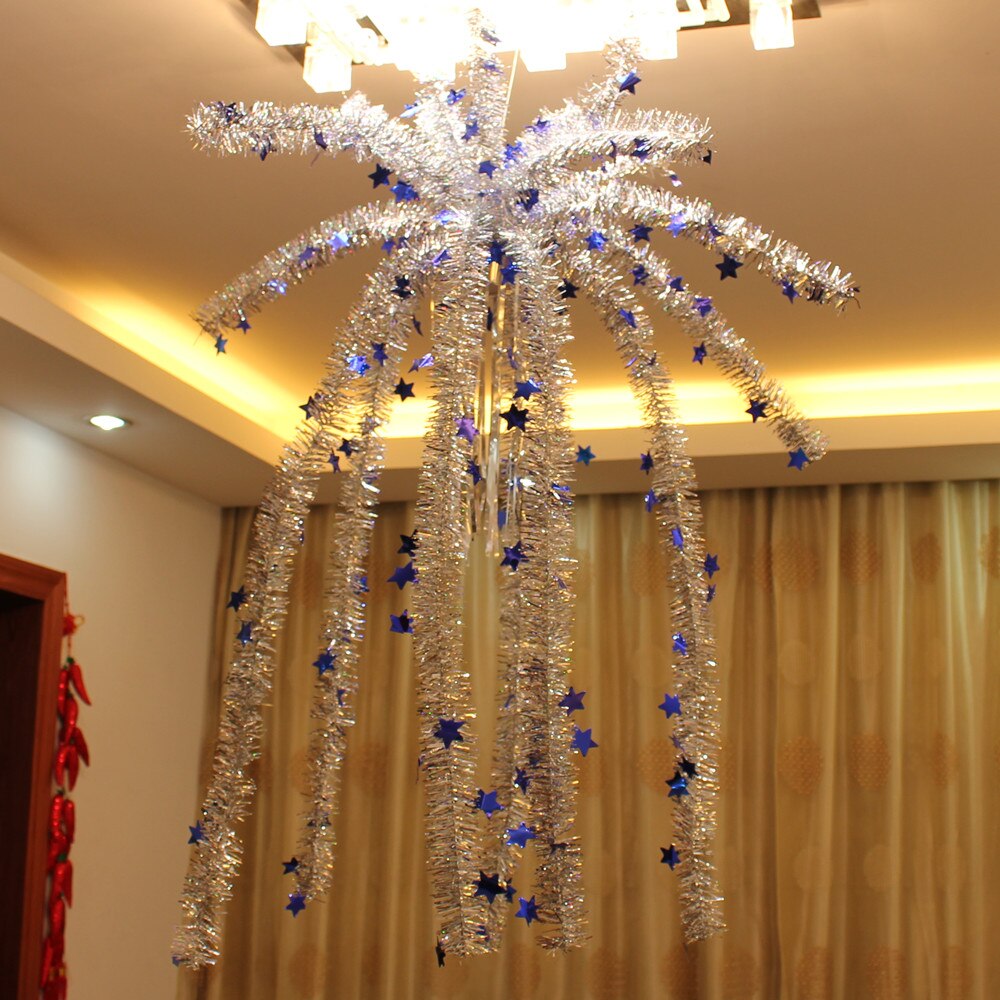 ǳ ũ ɷ      õ NacelleStar   ũ Ʈ 6pcs / lot/Indoor Christmas Hanging Garland Decorate Falling Flowers Furred Ceiling  Nacel